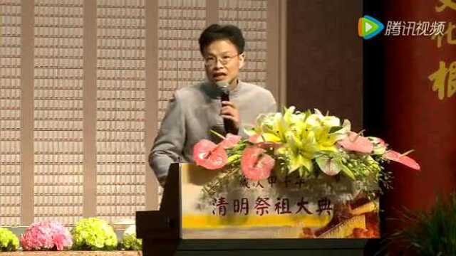 蔡禮旭老師 祭祖的意義 清明祭祖繫念法會 2014年4月6日