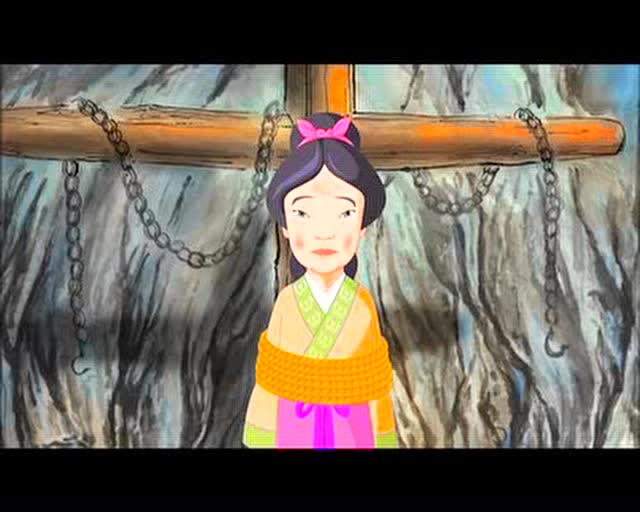 中华德育卡通故事《江革负母》