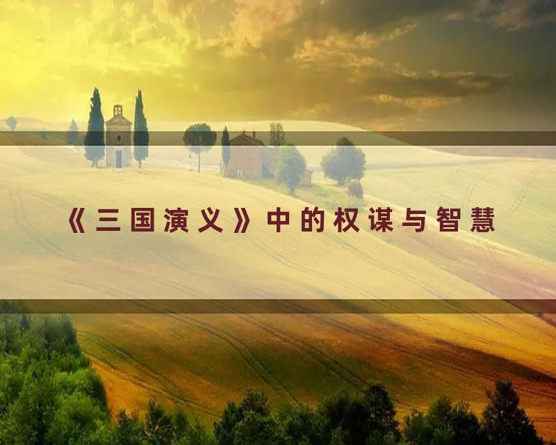 《三国演义》中的权谋与智慧