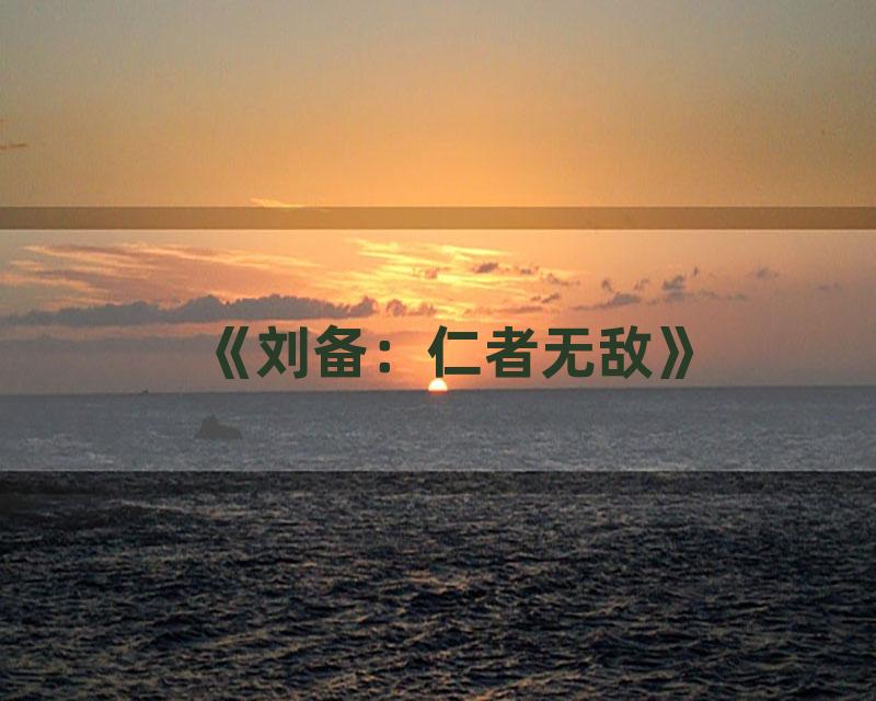 《刘备：仁者无敌》