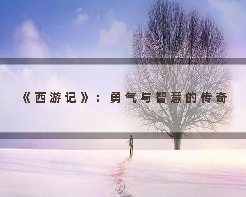 《西游记》：勇气与智慧的传奇