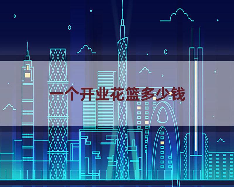 一个开业花篮多少钱