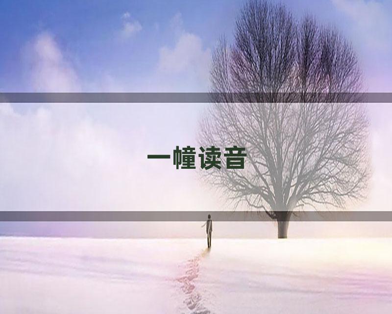 一幢读音