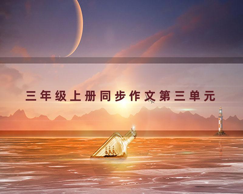 三年级上册同步作文第三单元