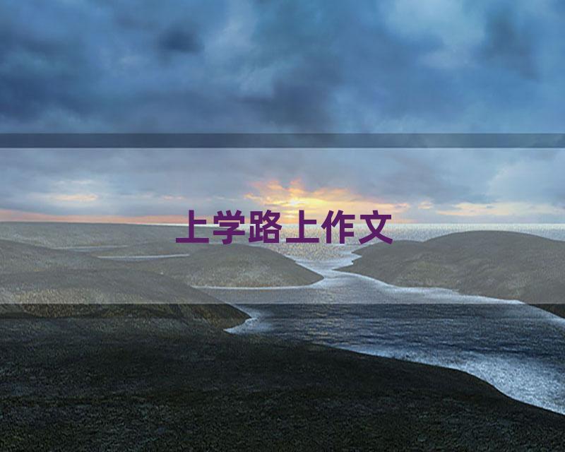 上学路上作文