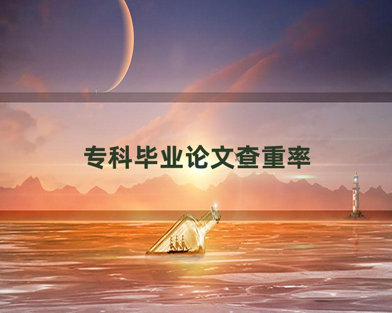 专科毕业论文查重率