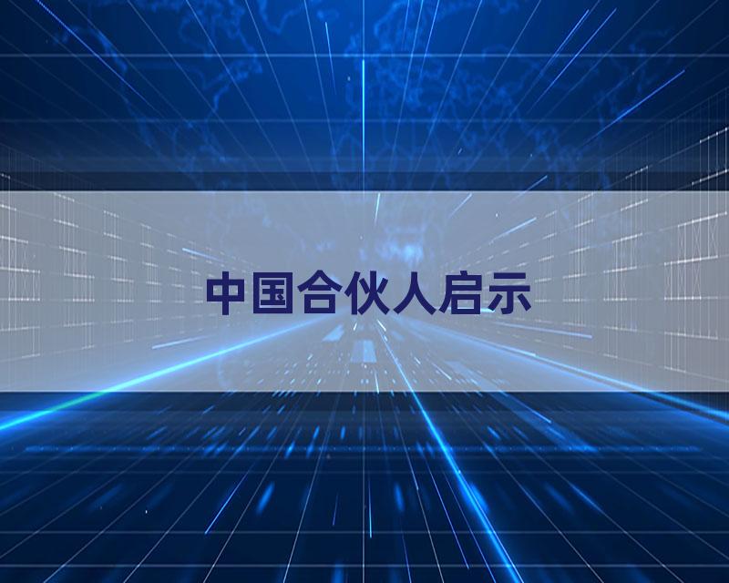 中国合伙人启示