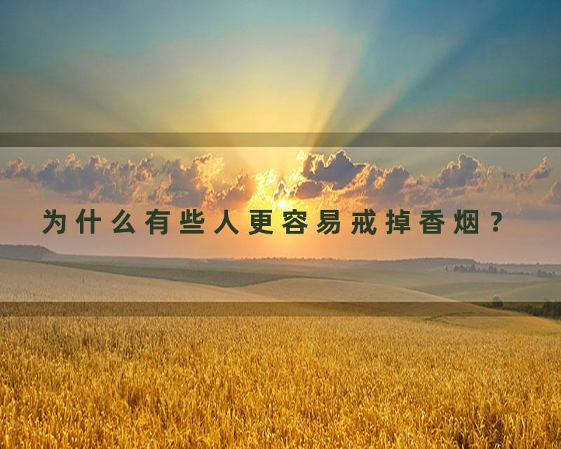 为什么有些人更容易戒掉香烟？