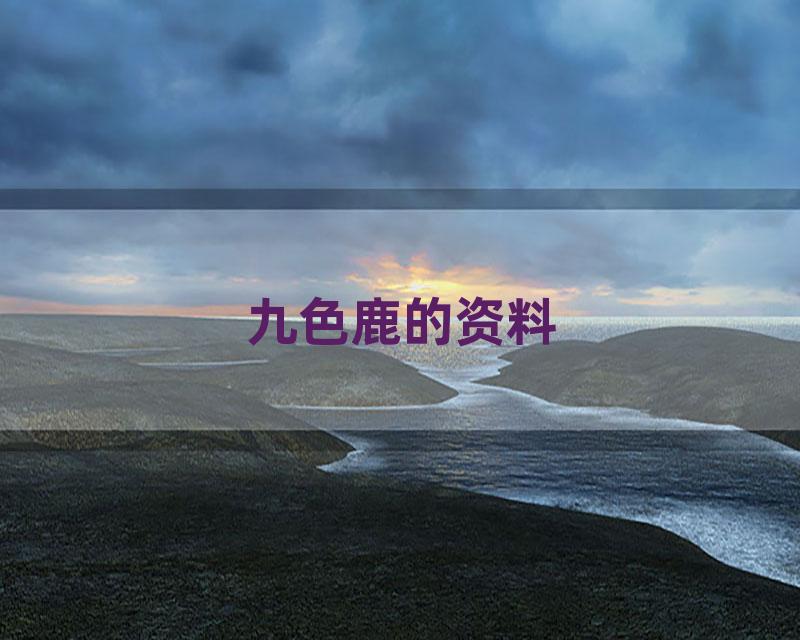 九色鹿的资料