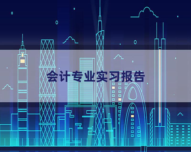 会计专业实习报告