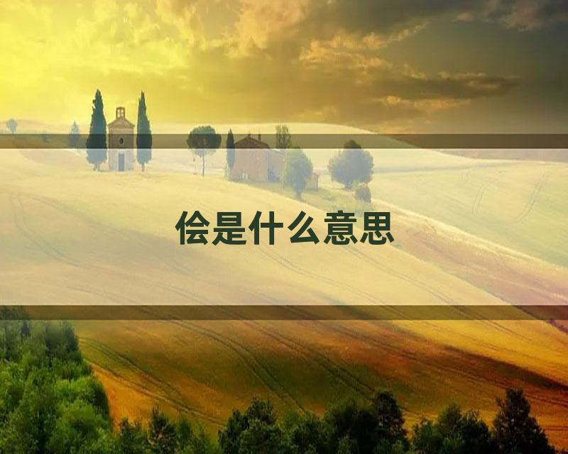 侩是什么意思