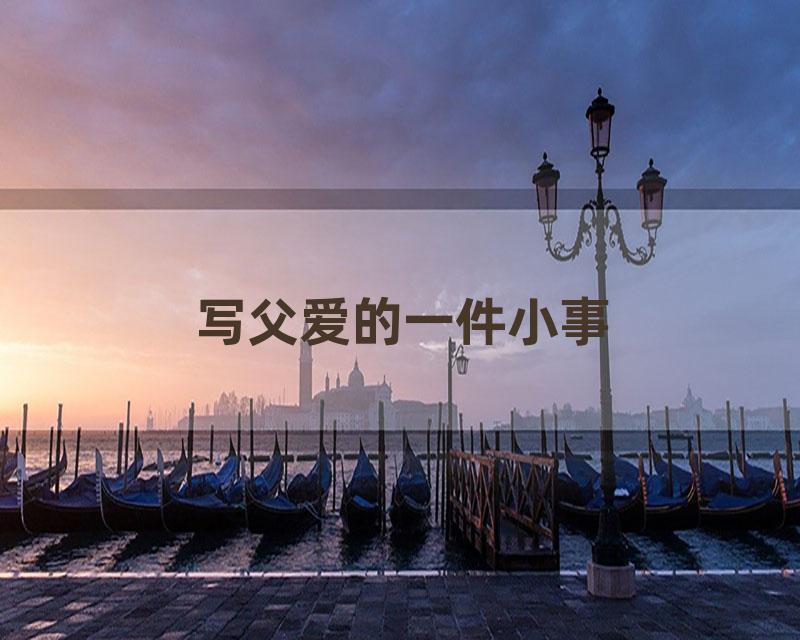 写父爱的一件小事