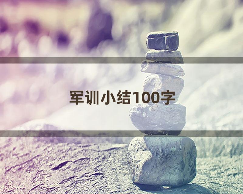 军训小结100字