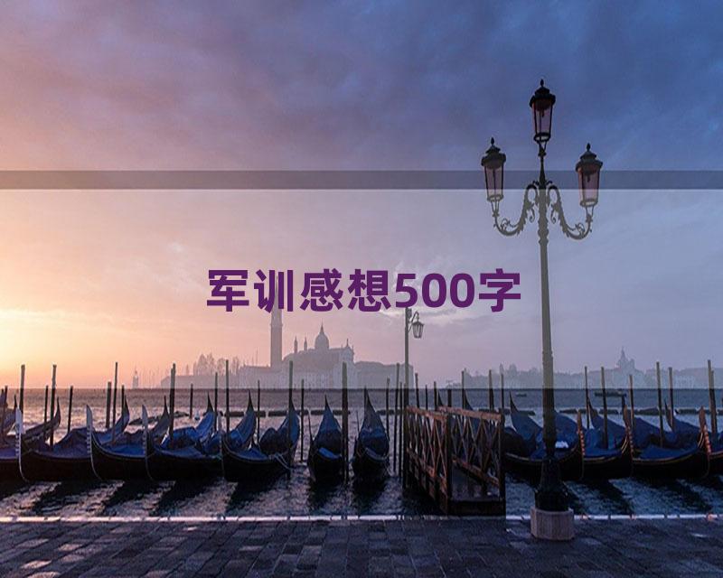 军训感想500字