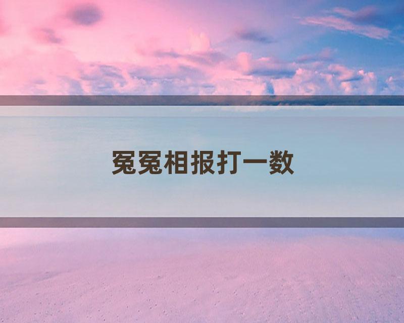 冤冤相报打一数