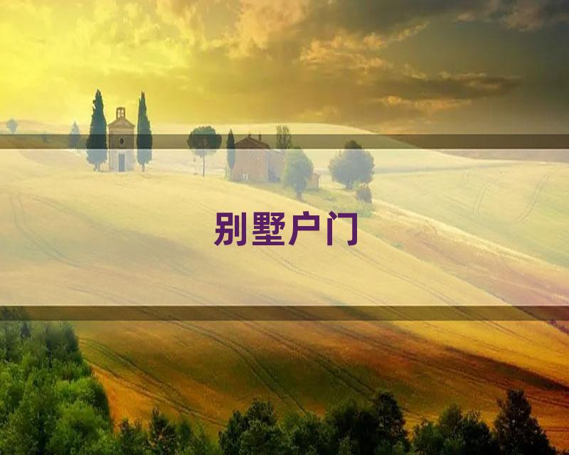 别墅户门