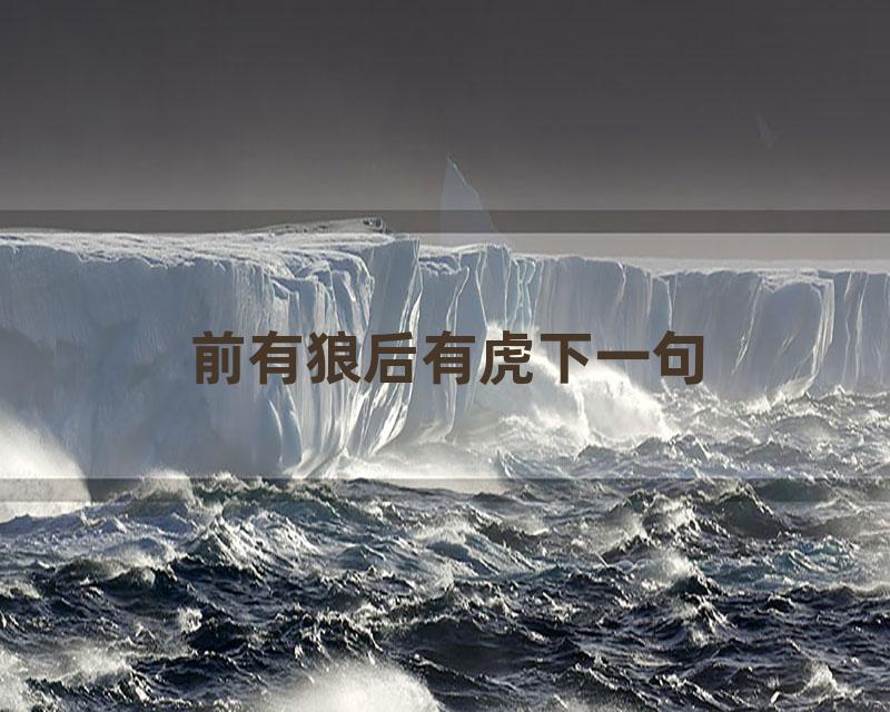 前有狼后有虎下一句