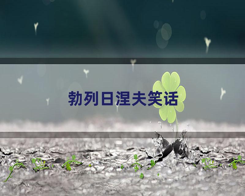 勃列日涅夫笑话