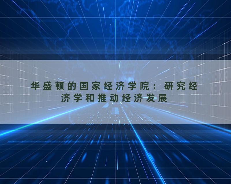 华盛顿的国家经济学院：研究经济学和推动经济发展