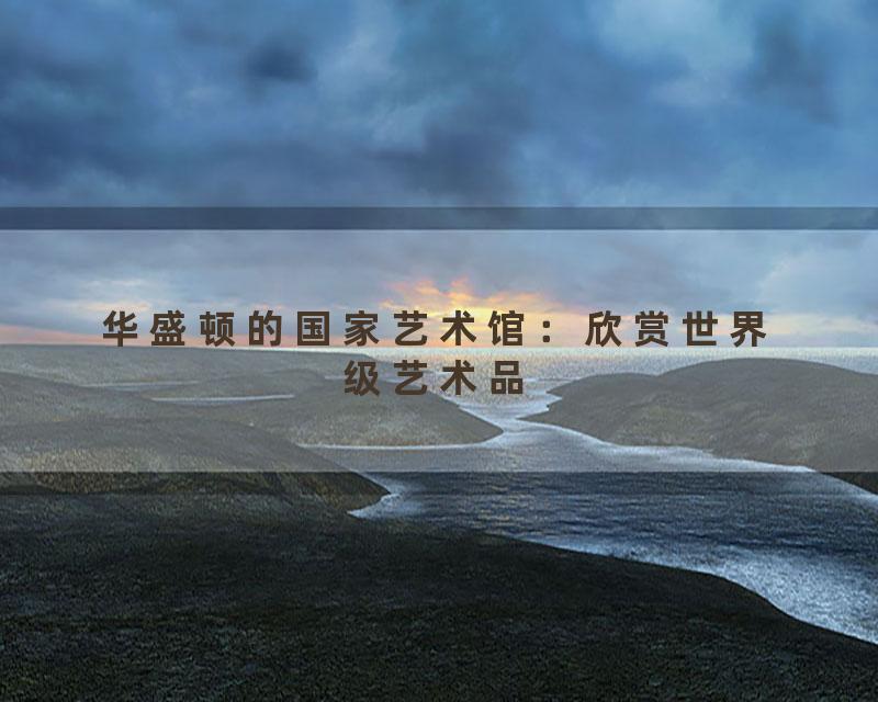 华盛顿的国家艺术馆：欣赏世界级艺术品