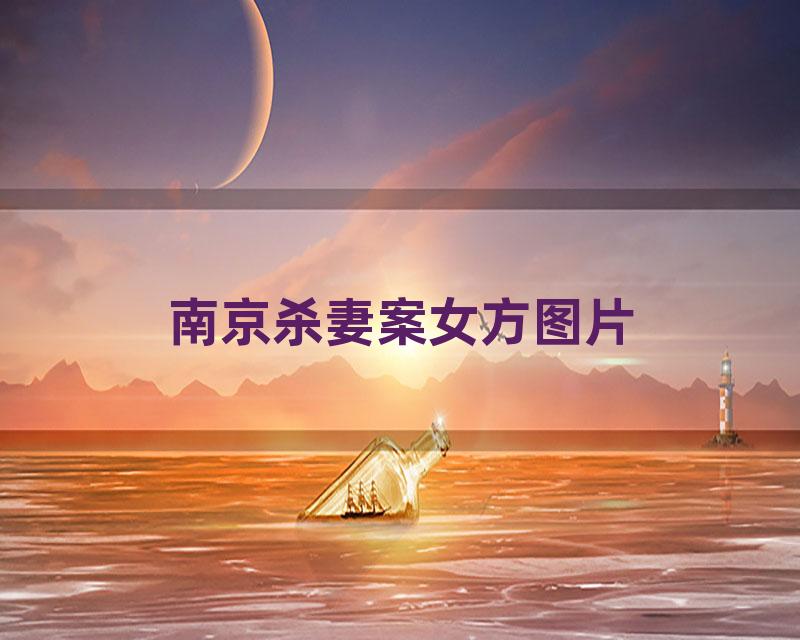 南京杀妻案女方图片