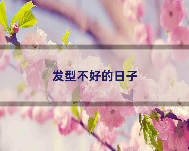 发型不好的日子