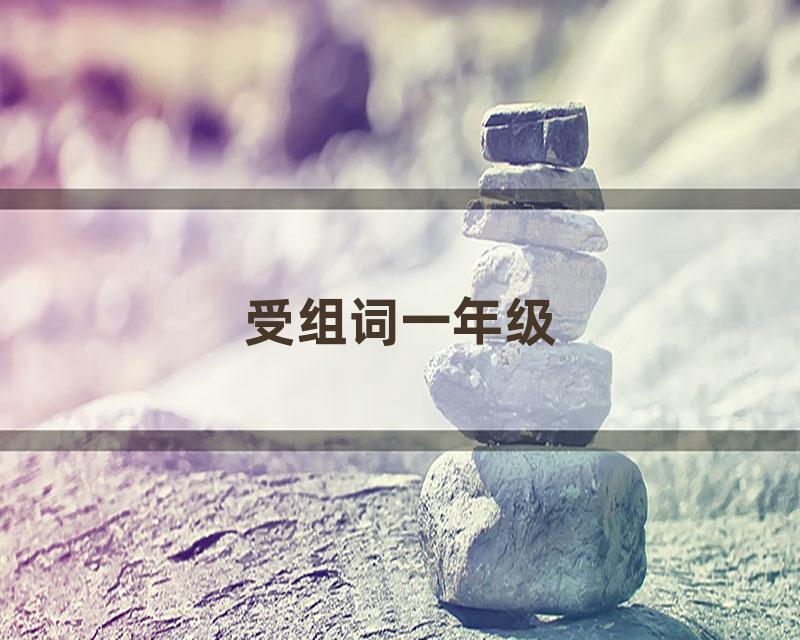 受组词一年级