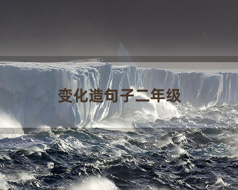 变化造句子二年级