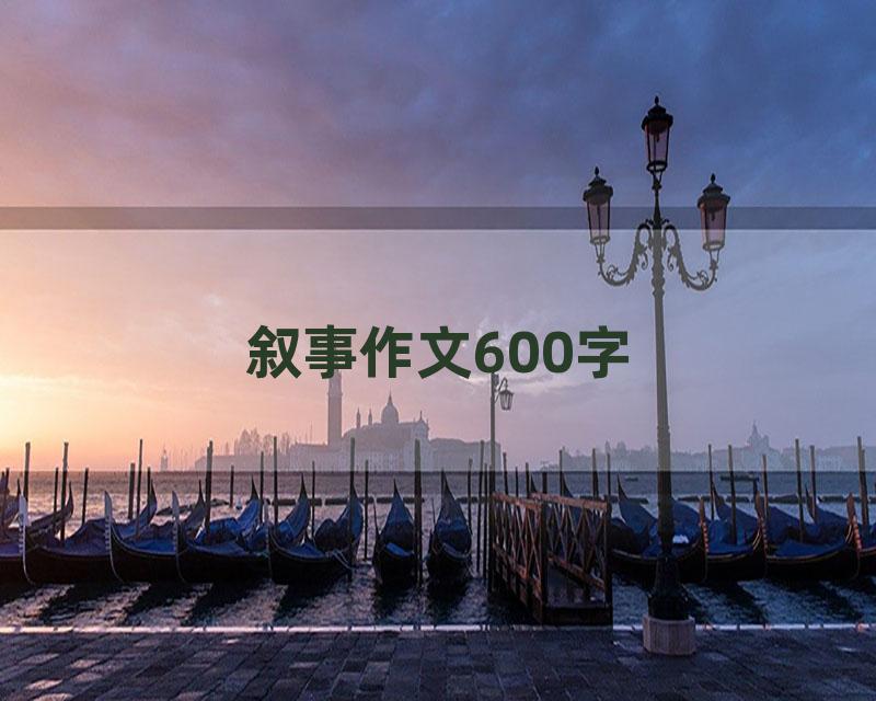 叙事作文600字