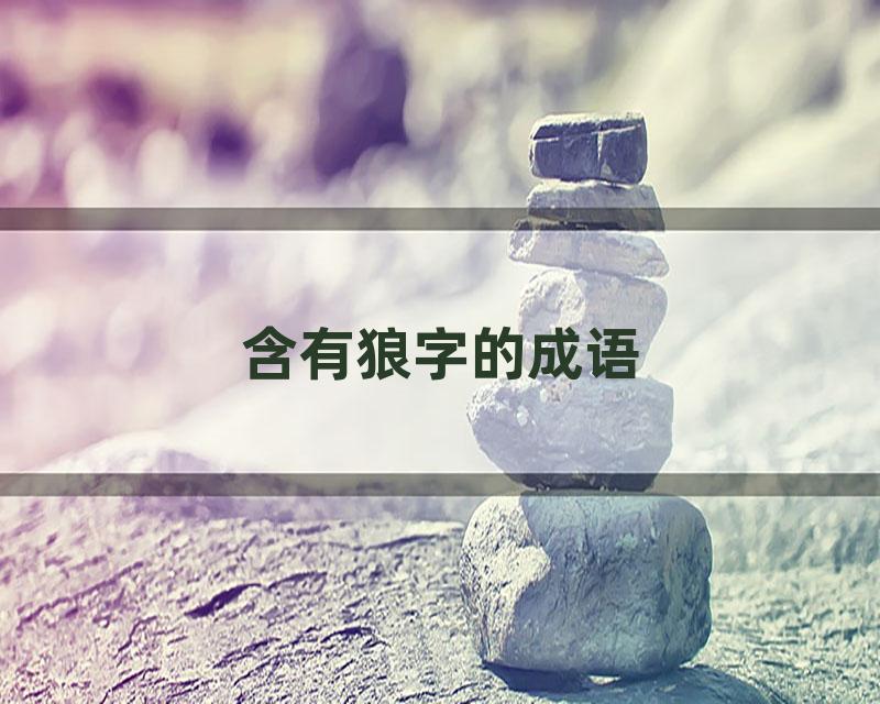 含有狼字的成语