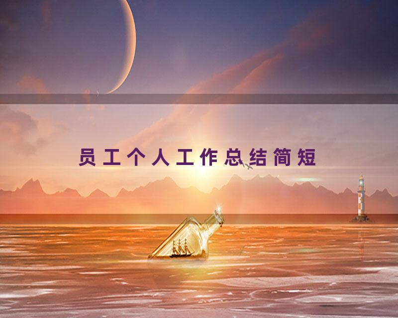 员工个人工作总结简短