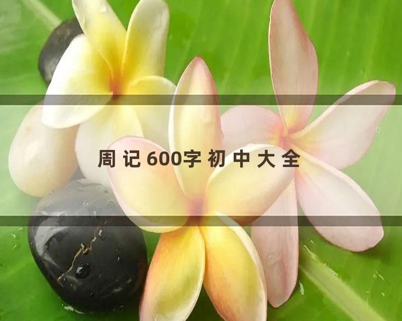 周记600字初中大全