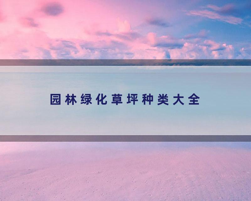 园林绿化草坪种类大全