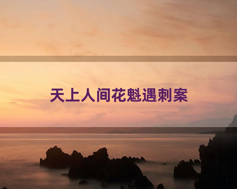 天上人间花魁遇刺案