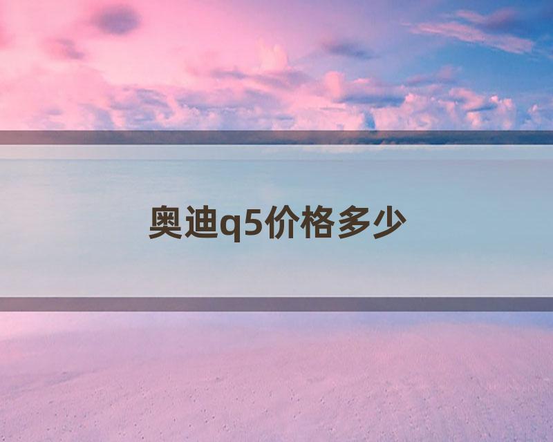 奥迪q5价格多少