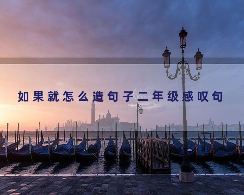如果就怎么造句子二年级感叹句