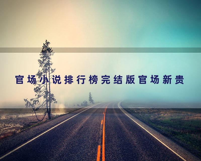 官场小说排行榜完结版官场新贵