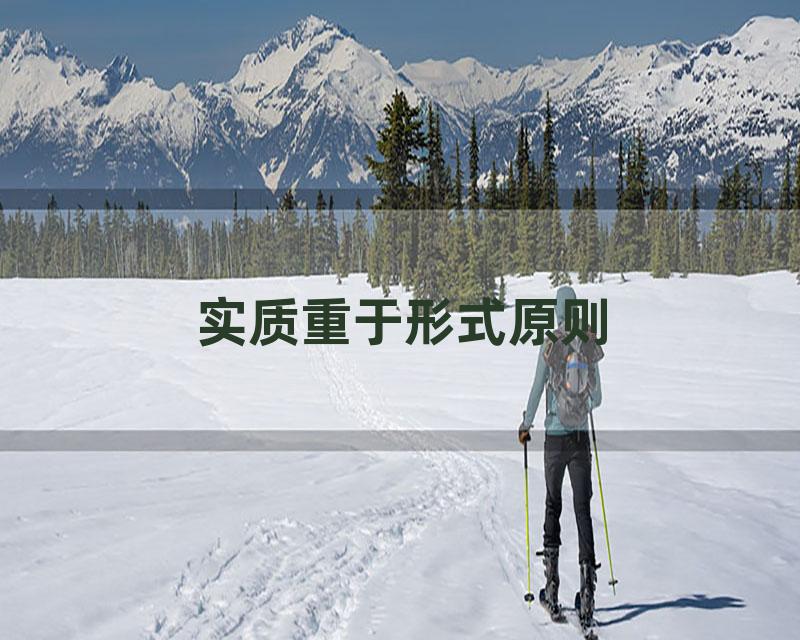 实质重于形式原则