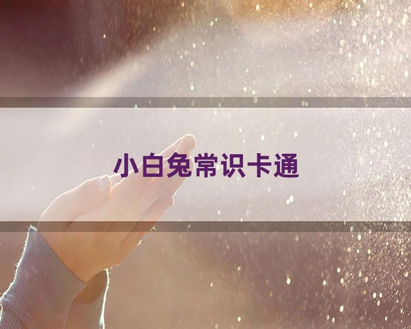 小白兔常识卡通