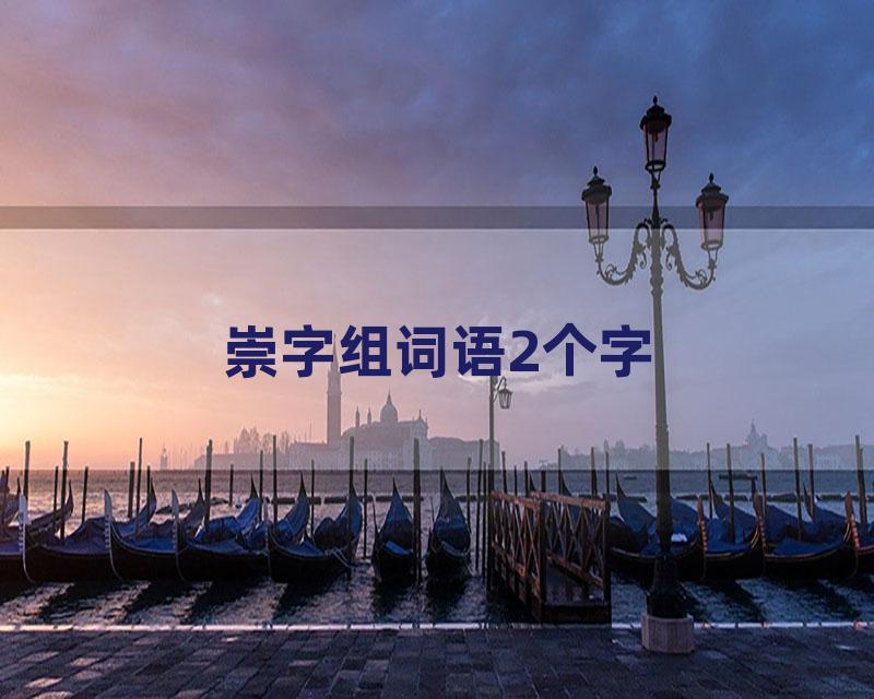 崇字组词语2个字