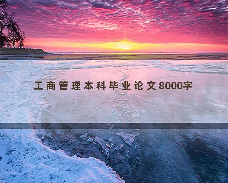 工商管理本科毕业论文8000字