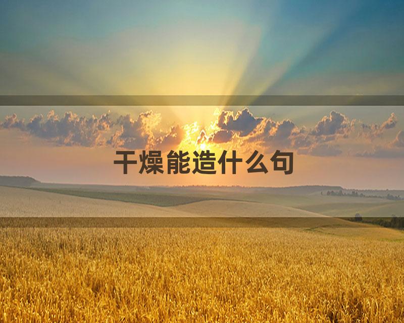 干燥能造什么句