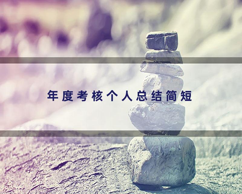 年度考核个人总结简短