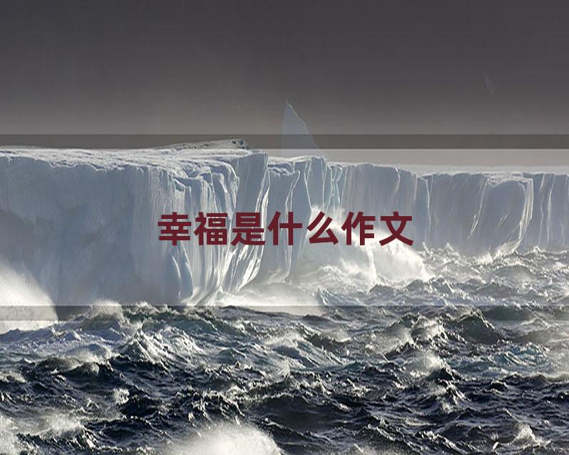 幸福是什么作文