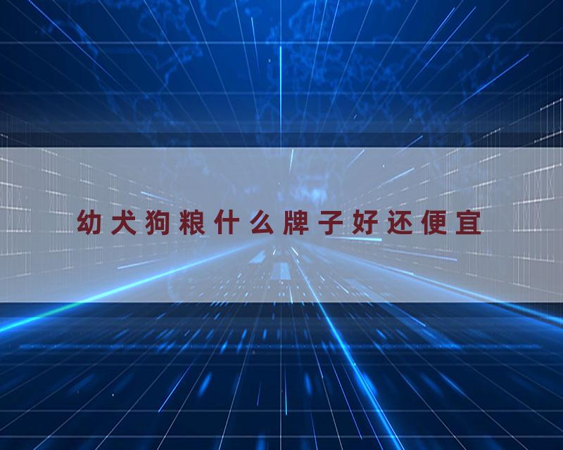 幼犬狗粮什么牌子好还便宜