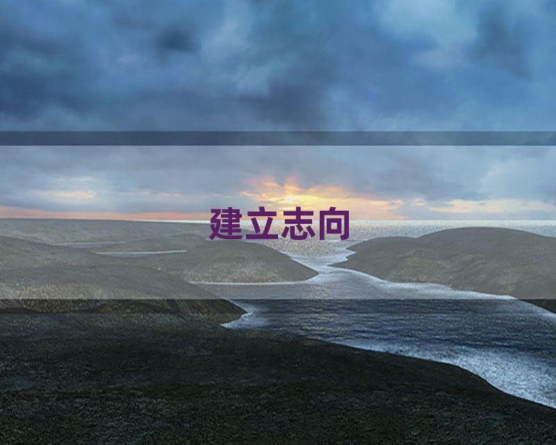 建立志向