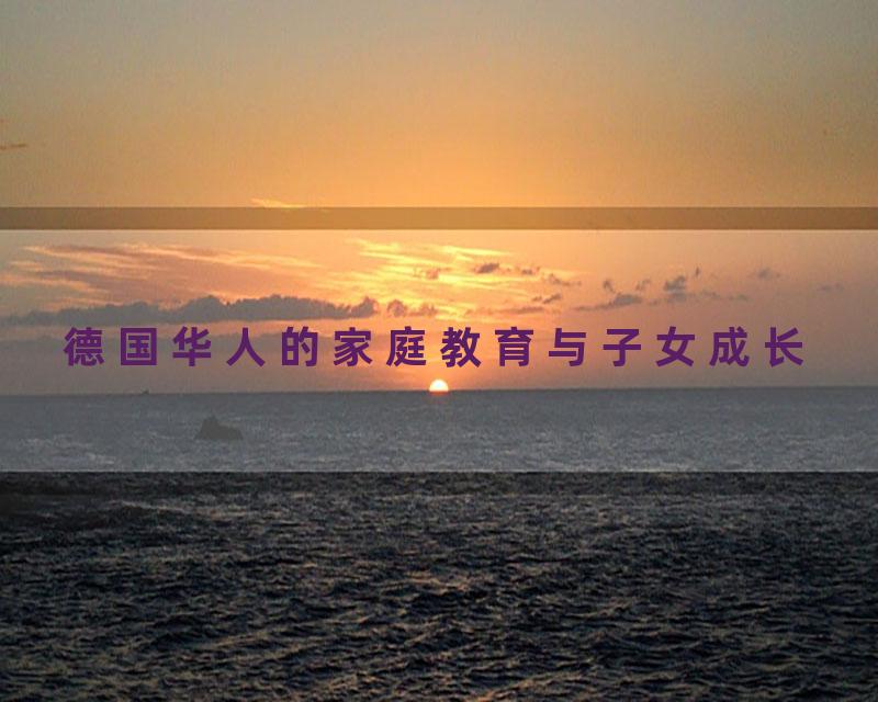 德国华人的家庭教育与子女成长
