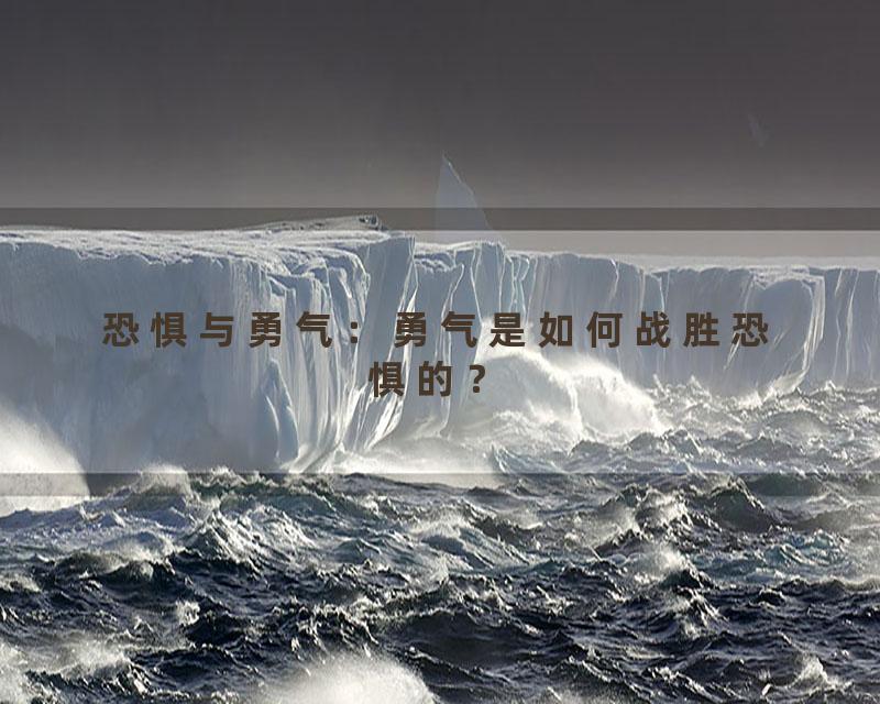 恐惧与勇气：勇气是如何战胜恐惧的？
