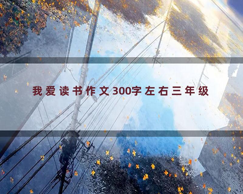 我爱读书作文300字左右三年级