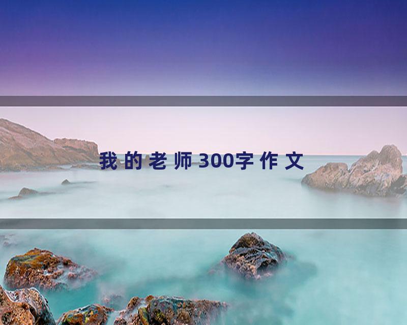 我的老师300字作文